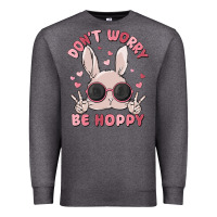 Charcoal Heather don't worry be hoppy Premium Sweatshirt - MaliasSmallBusiness