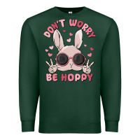 Sports Green don't worry be hoppy Premium Sweatshirt - MaliasSmallBusiness