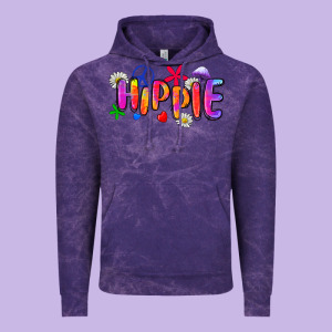 Hippie Vintage Hoodie Designed By Zillion Design Studio