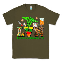 Army Green lvn juneteenth licensed vocational nurse with croc Classic Tee - AdoDesignShop