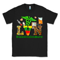 Black lvn juneteenth licensed vocational nurse with croc Classic Tee - AdoDesignShop