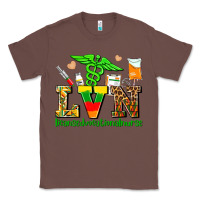 Chestnut lvn juneteenth licensed vocational nurse with croc Classic Tee - AdoDesignShop