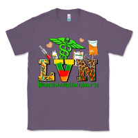 Lavender lvn juneteenth licensed vocational nurse with croc Classic Tee - AdoDesignShop