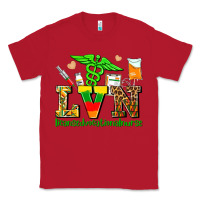 Red lvn juneteenth licensed vocational nurse with croc Classic Tee - AdoDesignShop