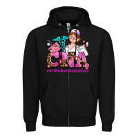 Black cna certified nursing assistant Zipper Hoodie - AdoDesignShop