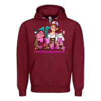 Burgundy cna certified nursing assistant Zipper Hoodie - AdoDesignShop