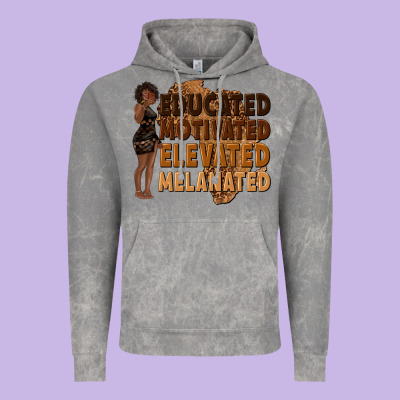 Vintage Hoodie educated motivated elevated melanated