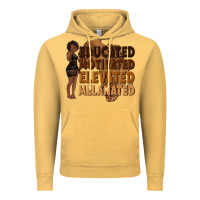 Vintage Mustard educated motivated elevated melanated Vintage Hoodie - texasbilliewilder