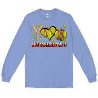 Colony Blue rub some dirt on it softball Long Sleeve Tee - JahusDesignShop