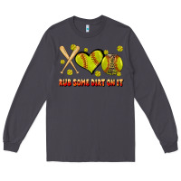 Smoke rub some dirt on it softball Long Sleeve Tee - JahusDesignShop