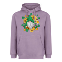 Lavender st patrick's day shamrock sunflowers gnome Heavyweight Hoodie - MaliasSmallBusiness