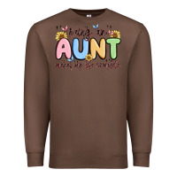 Chestnut being an aunt makes my life complete Premium Sweatshirt - MaliasSmallBusiness