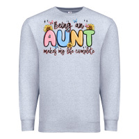 Heather Grey being an aunt makes my life complete Premium Sweatshirt - MaliasSmallBusiness