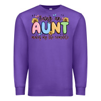 Purple being an aunt makes my life complete Premium Sweatshirt - MaliasSmallBusiness