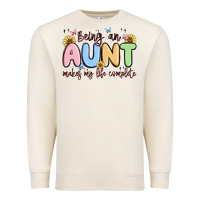 Sandshell being an aunt makes my life complete Premium Sweatshirt - MaliasSmallBusiness