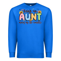 True Royal being an aunt makes my life complete Premium Sweatshirt - MaliasSmallBusiness