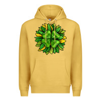 Antique Gold St. Patricks Sunflower With Clover Premium Hoodie - BundleAndBundleShop