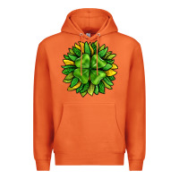 Carrot St. Patricks Sunflower With Clover Premium Hoodie - BundleAndBundleShop