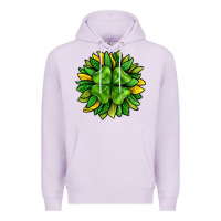 Lilac St. Patricks Sunflower With Clover Premium Hoodie - BundleAndBundleShop