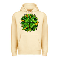 Pina Colada St. Patricks Sunflower With Clover Premium Hoodie - BundleAndBundleShop