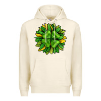 Tofu St. Patricks Sunflower With Clover Premium Hoodie - BundleAndBundleShop