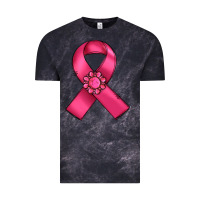 Cloud Black breast cancer awareness ribbon Vintage Tee - RanaPortraitStore
