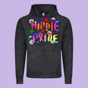 Hippie Pride Vintage Hoodie Designed By Zillion Design Studio