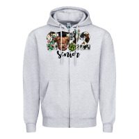 Heather Grey highland cow 2022 Zipper Hoodie - JahusDesignShop