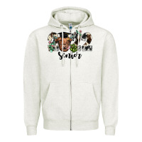 Oatmeal Heather highland cow 2022 Zipper Hoodie - JahusDesignShop
