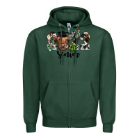 Sports Green highland cow 2022 Zipper Hoodie - JahusDesignShop