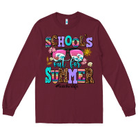Burgundy school's out for summer teacherlife Long Sleeve Tee - AdoDesignShop