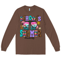 Chestnut school's out for summer teacherlife Long Sleeve Tee - AdoDesignShop