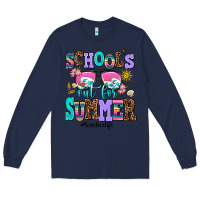 Navy school's out for summer teacherlife Long Sleeve Tee - AdoDesignShop