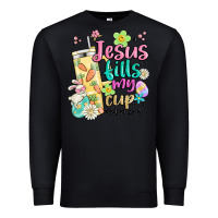 Black easter jesus fills my cup Premium Sweatshirt - MaliasSmallBusiness