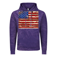 Cloud Purple American flag leopard cowhide Vintage Hoodie - JahusDesignShop