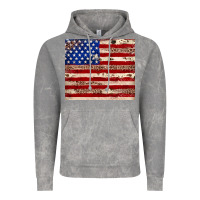 Cloud Rock American flag leopard cowhide Vintage Hoodie - JahusDesignShop