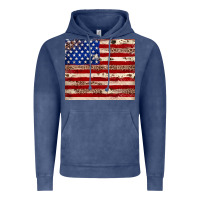 Vintage Denim American flag leopard cowhide Vintage Hoodie - JahusDesignShop