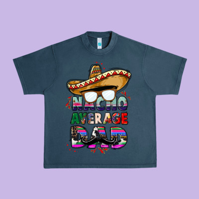 Nacho Average Dad Urban Heavy Tee Designed By Cts Tumbler Store