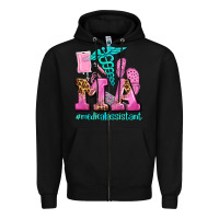 Black m a medical assistant Zipper Hoodie - AdoDesignShop