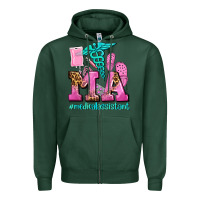 Sports Green m a medical assistant Zipper Hoodie - AdoDesignShop