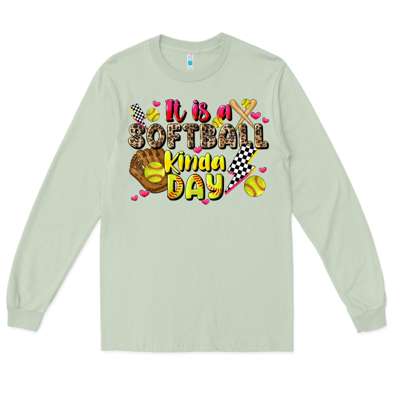 It Is A Softball Kinda Day Long Sleeve Tee by JahusDesignShop | Teevron