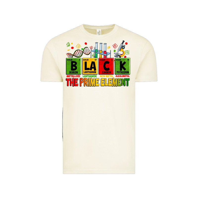 Black The Prime Element Vintage Tee by Zillion Design Studio | Teevron
