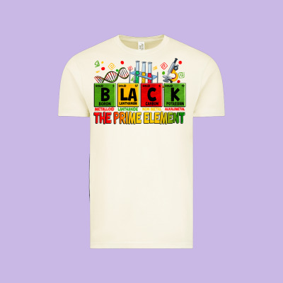 Black The Prime Element Vintage Tee Designed By Zillion Design Studio