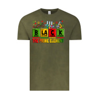 Vintage Olive black the prime element Vintage Tee - Zillion Design Studio