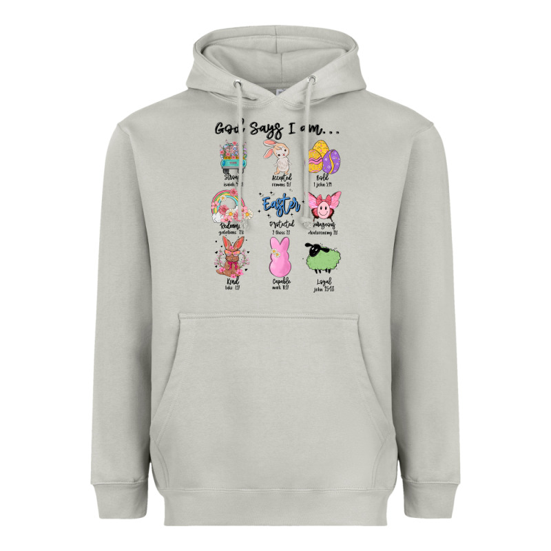 Gos Says ı Am Easter Heavyweight Hoodie by MaliasSmallBusiness | Teevron