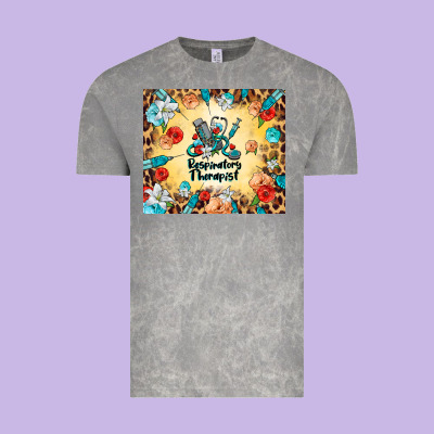Respiratory Therapist Vintage Tee Designed By Barkaloodesign
