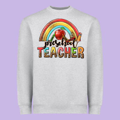 Preschool Teacher Heavyweight Sweatshirt Designed By Texasbilliewilder