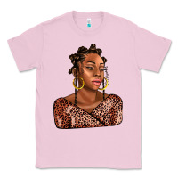 Bubblegum Pink afro woman Classic Tee - AdoDesignShop