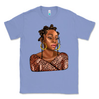 Colony Blue afro woman Classic Tee - AdoDesignShop