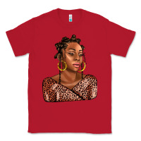 Red afro woman Classic Tee - AdoDesignShop